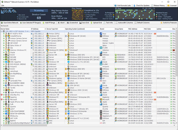 Slitheris Network Discovery screenshot