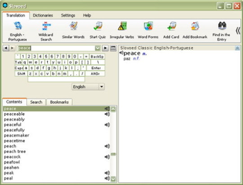 Slovoed Classic English-Portuguese Dictionary screenshot