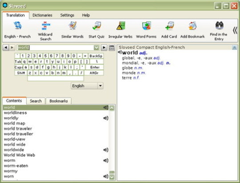 Slovoed Compact English French Dictionary screenshot