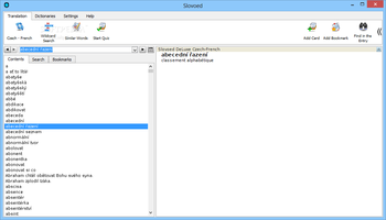 Slovoed Deluxe Czech-French & French-Czech screenshot