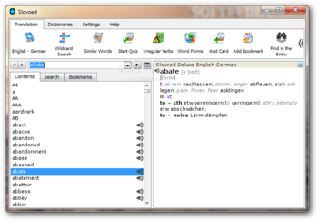Slovoed Deluxe English-German & German-English screenshot