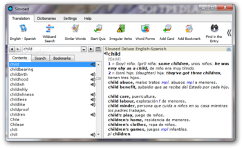 SlovoEd Deluxe English-Spanish screenshot