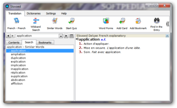 SlovoEd Deluxe French-French dictionary screenshot 5