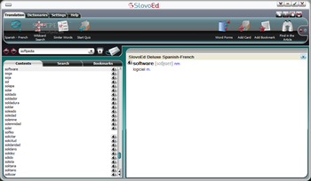 SlovoEd Deluxe French-Spanish screenshot
