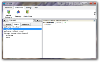 SlovoEd Deluxe Italian-Spanish screenshot 2