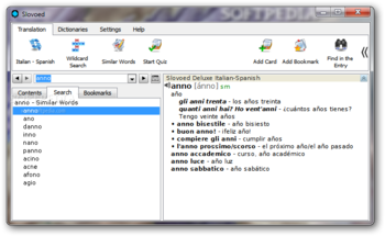 SlovoEd Deluxe Italian-Spanish screenshot 5