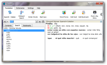 SlovoEd Deluxe Spanish-Catalan screenshot 5