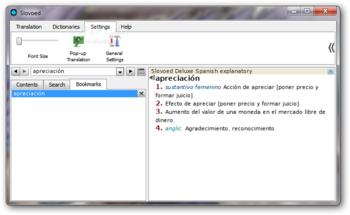 SlovoEd Deluxe Spanish Explanatory dictionary screenshot 3