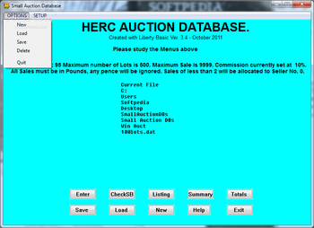 Small Auction DBs screenshot 2