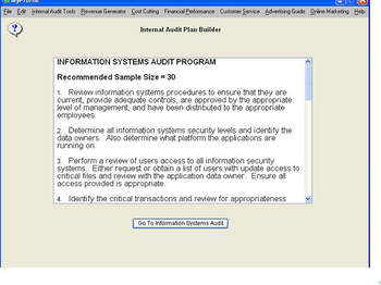 Small Business Internal Audit screenshot