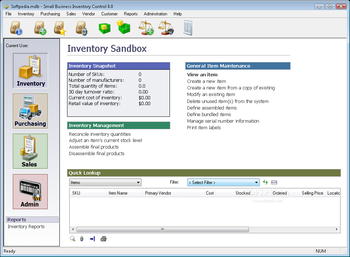 Small Business Inventory Control Pro screenshot