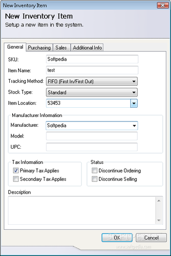 Small Business Inventory Control Pro screenshot 2