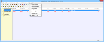Small Business Inventory Control Standard screenshot 15