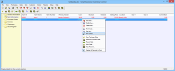 Small Business Inventory Control Standard screenshot 2