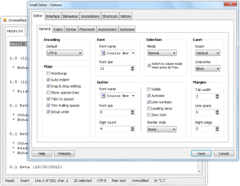 Small Editor screenshot