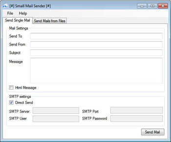 Small Mail Sender Portable screenshot