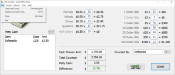Small Office Tools - Cash Counter screenshot 2