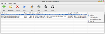 Small WMA MP3 Converter screenshot