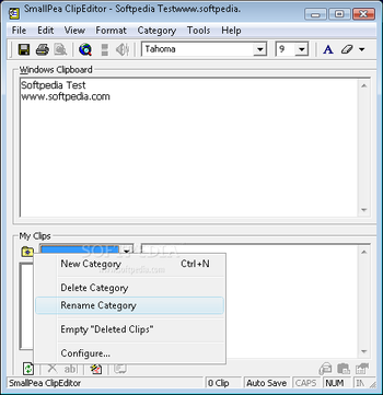 SmallPea ClipEditor screenshot