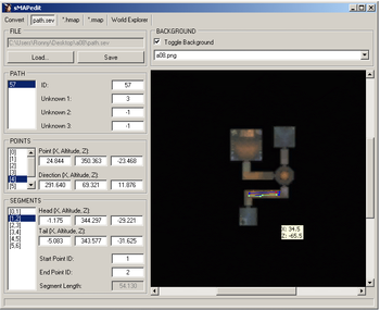sMAPedit screenshot