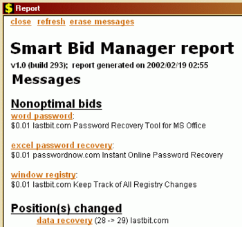 Smart Bid Manager screenshot