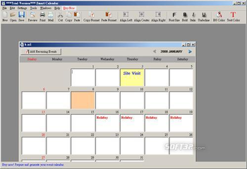 Smart Calendar Software screenshot 3