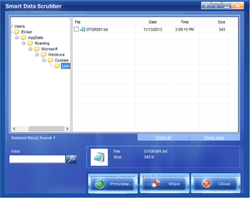 Smart Data Scrubber screenshot