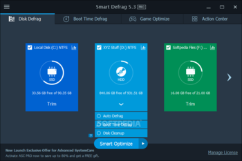 Smart Defrag Pro screenshot