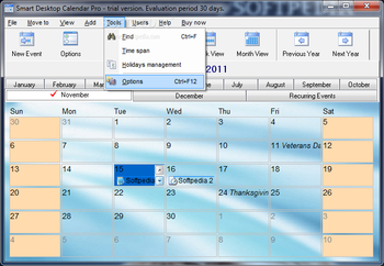Smart Desktop Calendar Pro screenshot 4