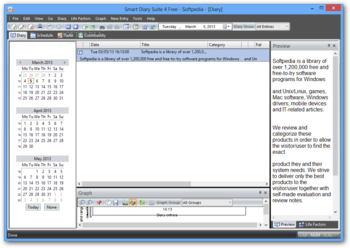 Smart Diary Suite Free Portable screenshot