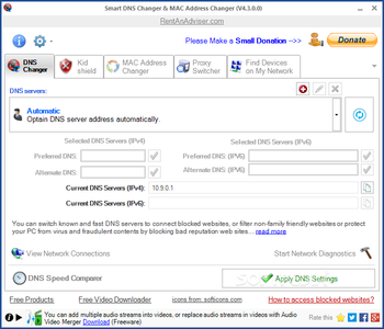 Smart DNS Changer & MAC Address Changer screenshot