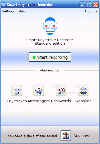 Smart Keystroke Recorder screenshot