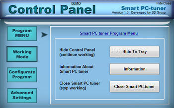 Smart PC-tuner screenshot