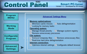 Smart PC-tuner screenshot 4