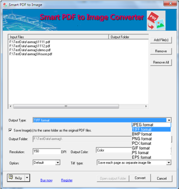 Smart PDF to Image Converter screenshot