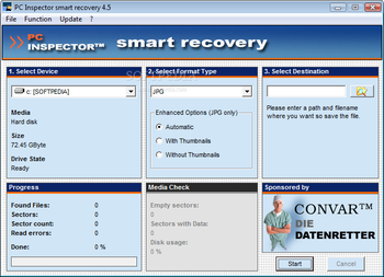 smart recovery screenshot