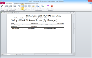 SMART - Sickness Monitoring and Absenteeism Records and Trends screenshot 5