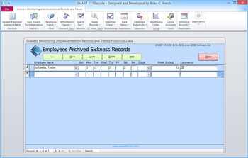 SMART - Sickness Monitoring and Absenteeism Records and Trends screenshot 7