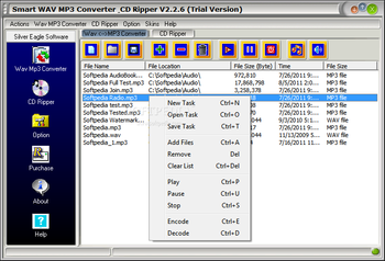 Smart Wav MP3 Converter & CD Ripper screenshot