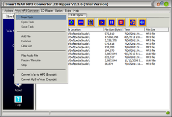 Smart Wav MP3 Converter & CD Ripper screenshot 3