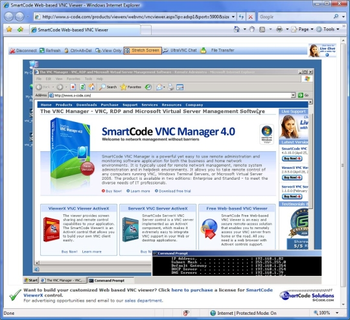 SmartCode ViewerX VNC Viewer ActiveX Control screenshot