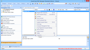 SmartCode VNC Manager Standard Edition screenshot