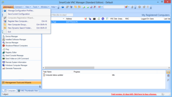 SmartCode VNC Manager Standard Edition screenshot 2