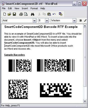 SmartCodeComponent2D Barcode screenshot 3