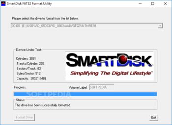 SmartDisk FAT32 Format Utility screenshot 3