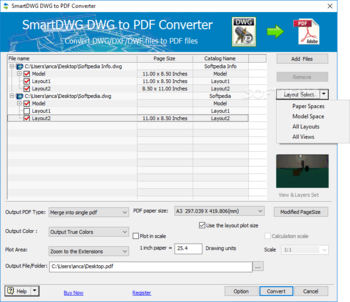 SmartDWG DWG to PDF Converter screenshot 2