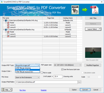 SmartDWG DWG to PDF Converter screenshot 3