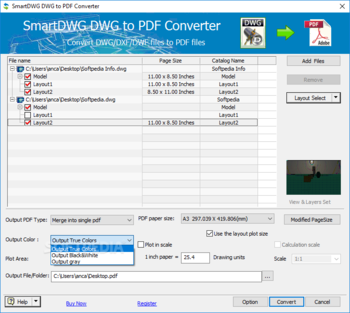 SmartDWG DWG to PDF Converter screenshot 4