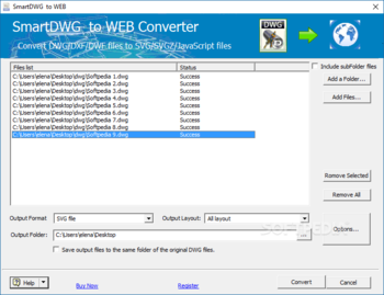 SmartDWG DWG to WEB Converter screenshot
