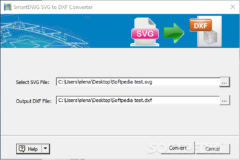 SmartDWG SVG to DXF Converter screenshot